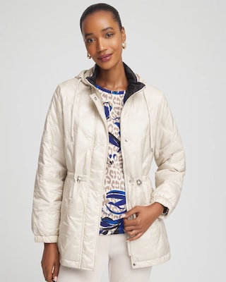 Zenergy® Water-Resistant Quilted Anorak Jacket | Chico's